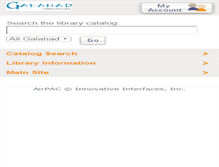 Tablet Screenshot of galahad.searchmobius.org